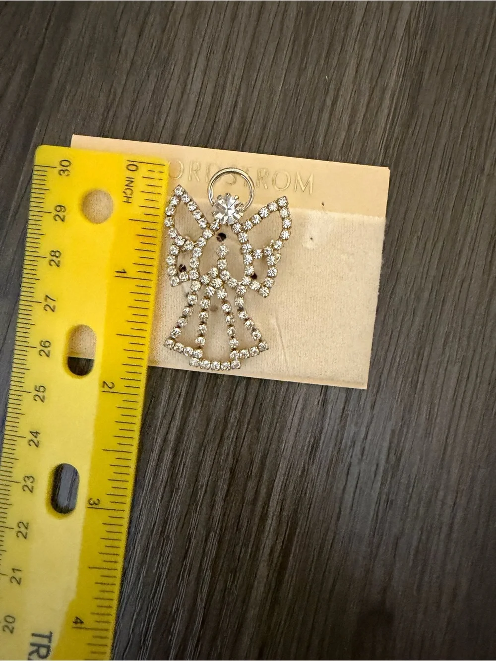 Nordstrom Silver Crystal Angel Brooch